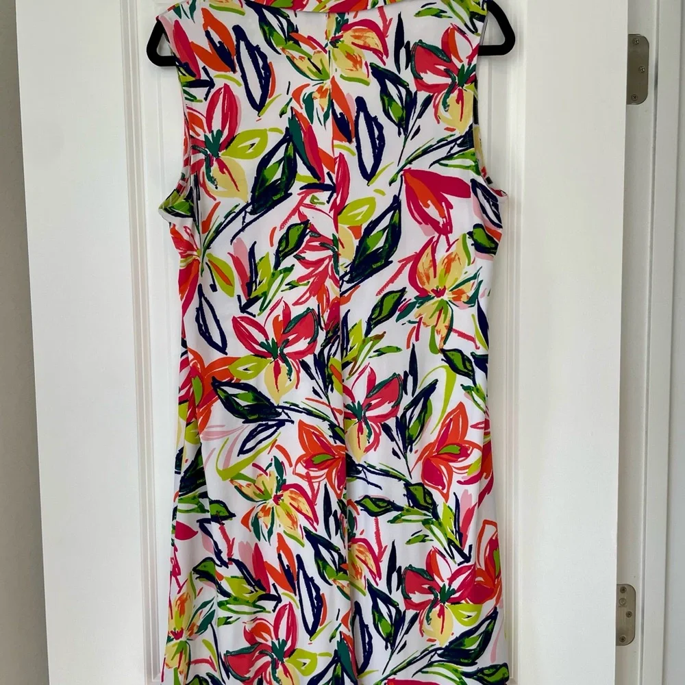 MSK Multicolor Floral Zip-Up Dress - Picture 3 of 4